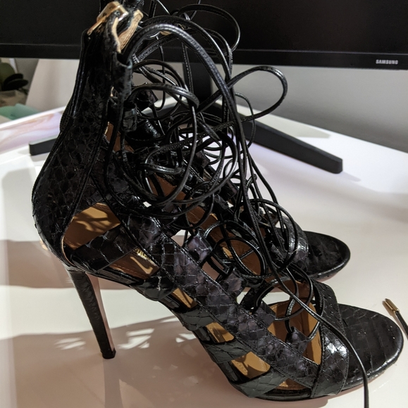 Aquazurra Amazon Heels Size 41 - Picture 2 of 11